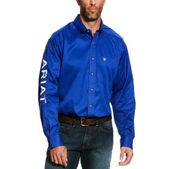 Ariat TEAM Logo Solid Twill Mens Western Shirt