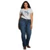 Ariat REAL Entwined Boot Cut Plus Size Womens Riding Jean -Horse Care 10017510w c1131
