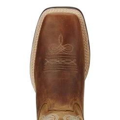 Ariat Round Up Square Toe Powder Brown Ladies Western Boot -Horse Care 10018528 c1109 alt2 idwdovywnk47ilh6