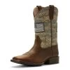 Ariat Patriot Distressed Brown Youth Western Boot -Horse Care 10027279 c1109 pqvdmson3ji61k8r