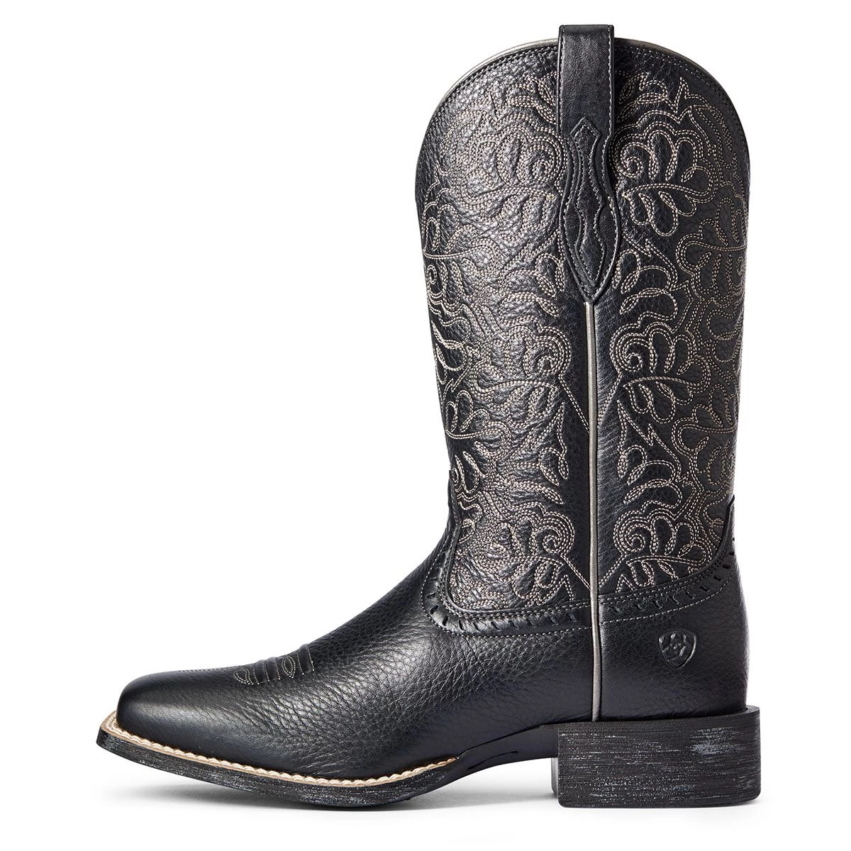 Ariat Round Up Black Deertan Remuda Ladies Western Boots 4 Ariat Round Up Black Deertan Remuda Ladies Western Boots - Image 2