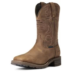 Ariat Hybrid Patriot H2O Mens Western Boot - Distressed