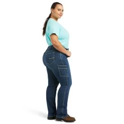 Ariat Rebar Riveter Straight Leg Ladies Jeans - Plus Size -Horse Care 10039143 c1131 alt3 njltisaj7izzof9t