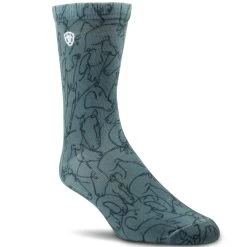 Ariat Ladies Novelty Crew Socks -Horse Care 10041365 c1162 alt3 z6izc2v7f02how5n