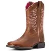 Ariat Firecatcher Youth Western Boots - Rowdy Brown