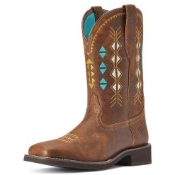 Ariat Delilah Deco Ladies Western Boots - Copper Kettle