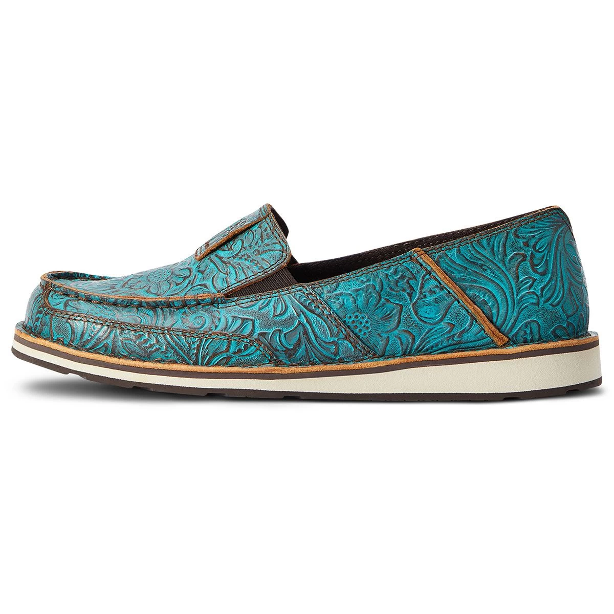 Ariat Cruiser Ladies Casual Shoe - Brushed Turquoise Floral 4 Ariat Cruiser Ladies Casual Shoe - Brushed Turquoise Floral - Image 2