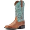 Ariat Round Up Wide Square Toe Ladies Western Boot