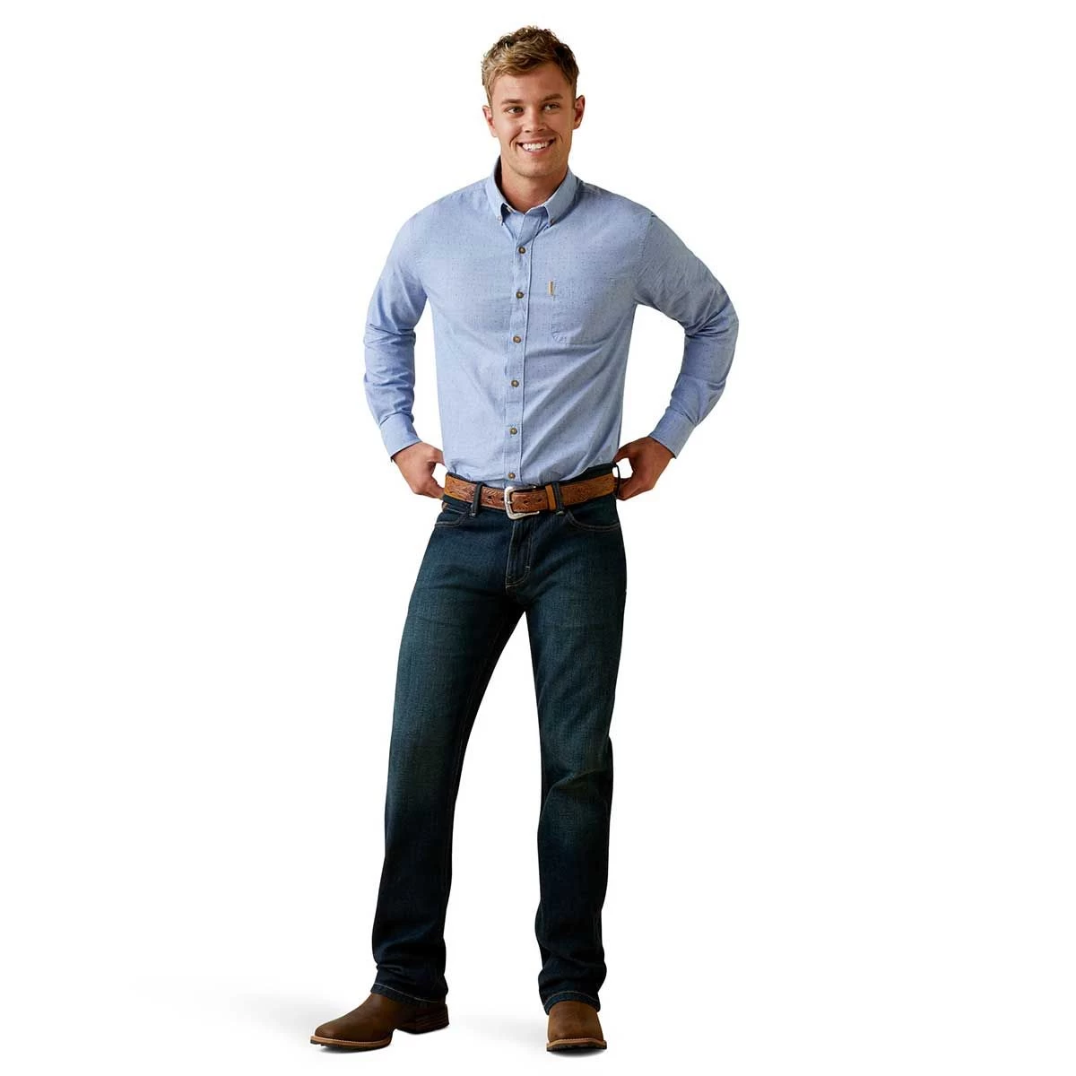 Ariat Dots Modern Fit Mens Western Shirt 7 Ariat Dots Modern Fit Mens Western Shirt - Image 5