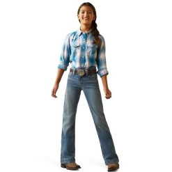 Ariat Idabel Snap Girls Western Shirt 9 Ariat Idabel Snap Girls Western Shirt -Horse Care 10043815 c1348 alt3 k3m3tvagpma6ynsa