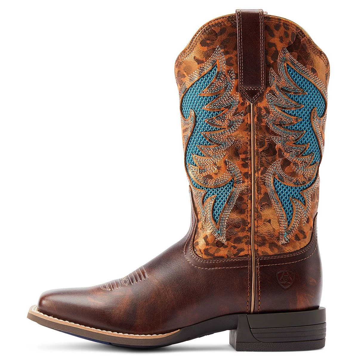 Ariat Pinto Venttek 360 Ladies Western Boot - Gold Leopard 4 Ariat Pinto Venttek 360 Ladies Western Boot - Gold Leopard - Image 2