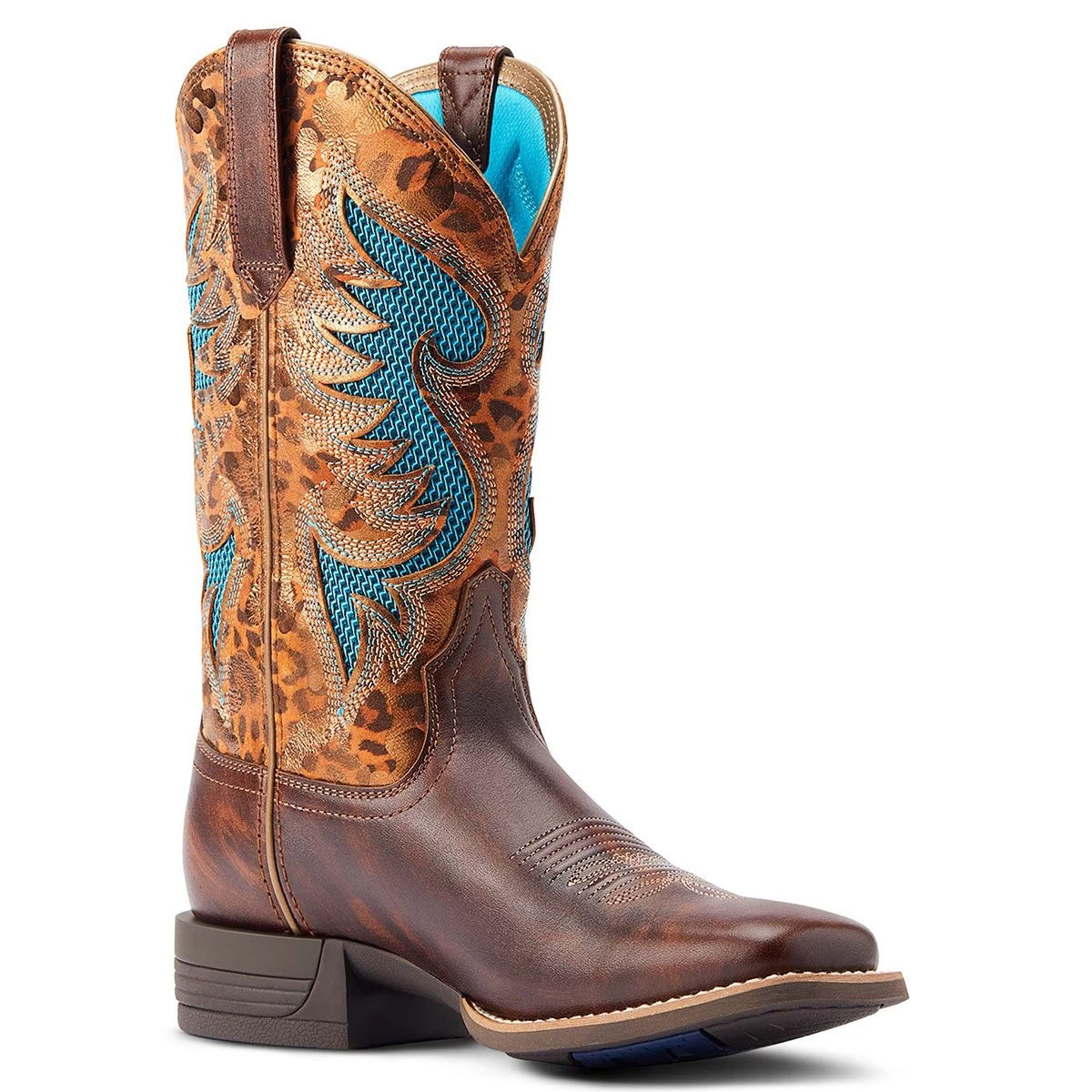 Ariat Pinto Venttek 360 Ladies Western Boot - Gold Leopard 6 Ariat Pinto Venttek 360 Ladies Western Boot - Gold Leopard - Image 4