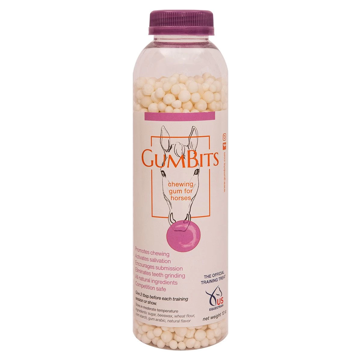 GumBits Chewing Gum For Horses 12 Oz 3 GumBits Chewing Gum For Horses 12 Oz
