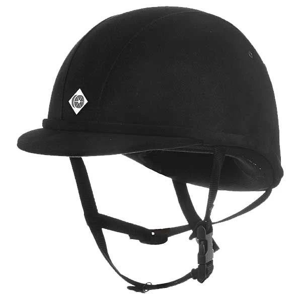 Charles Owen JR8 Helmet In Black Microsuede 3 Charles Owen JR8 Helmet In Black Microsuede