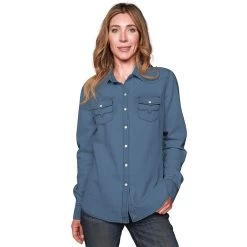 Kimes Ranch Kimes Kaycee Denim Ladies Western Shirt -Horse Care 110423kr c1131 alt1 dbcmikpecbxfbjwh