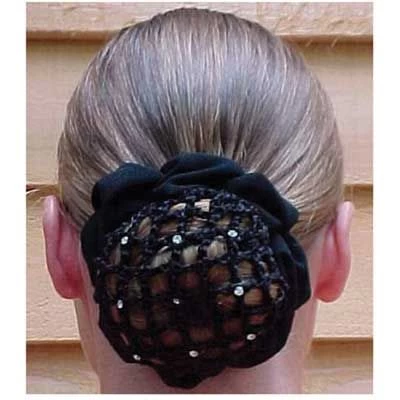 Hair Net Scrunchie With Rhinestones 3 Hair Net Scrunchie With Rhinestones