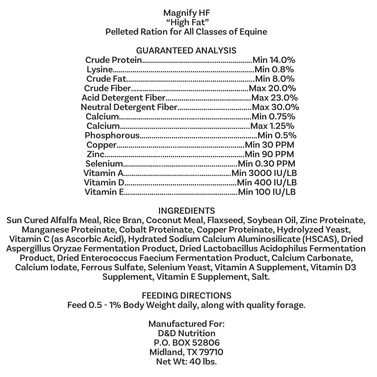 Dove Performance Nutrition Magnify High Fat Feed 40 Lb Pellets 4 Dove Performance Nutrition Magnify High Fat Feed 40 Lb Pellets - Image 2