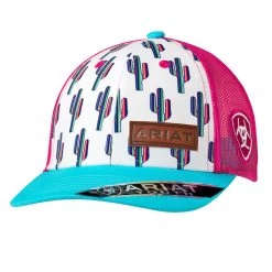Ariat Colorful Cacti Girls Baseball Cap