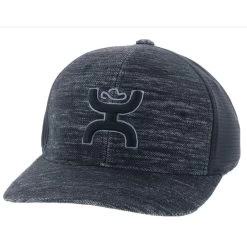 Hooey Ash Black Flexfit Cap