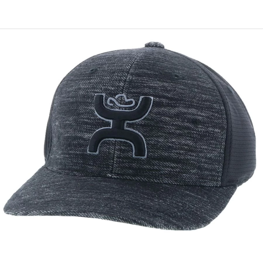 Hooey Ash Black Flexfit Cap 3 Hooey Ash Black Flexfit Cap