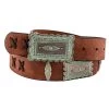 Catchfly Patina Concho Brown Leather Ladies Belt -Horse Care 2003be3 c1109 lsoasu6byholwtrp