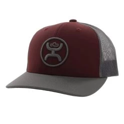 Hooey O Classic Burgundy Trucker Baseball Cap