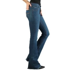 Kimes Ranch Kimes Lola Raw Hem Ladies Jeans - Wide Flare -Horse Care 22lola r c1131 alt2 micqui5oplbxemtz