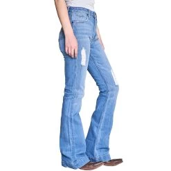 Kimes Ranch Kimes Jennifer Sugar Fade Ladies Jeans - Distressed Flare -Horse Care 22sugar f c1131 alt1