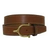 English Spur Buckle 1 Inch Oakbark Unisex Belt