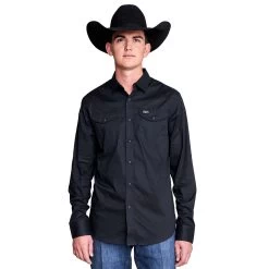 Kimes Ranch Kimes Blackout Mens Western Shirt