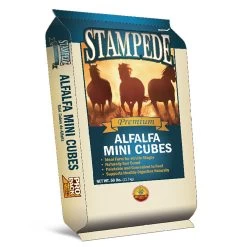 Stampede Mini Hay Cubes Alfalfa 50lbs