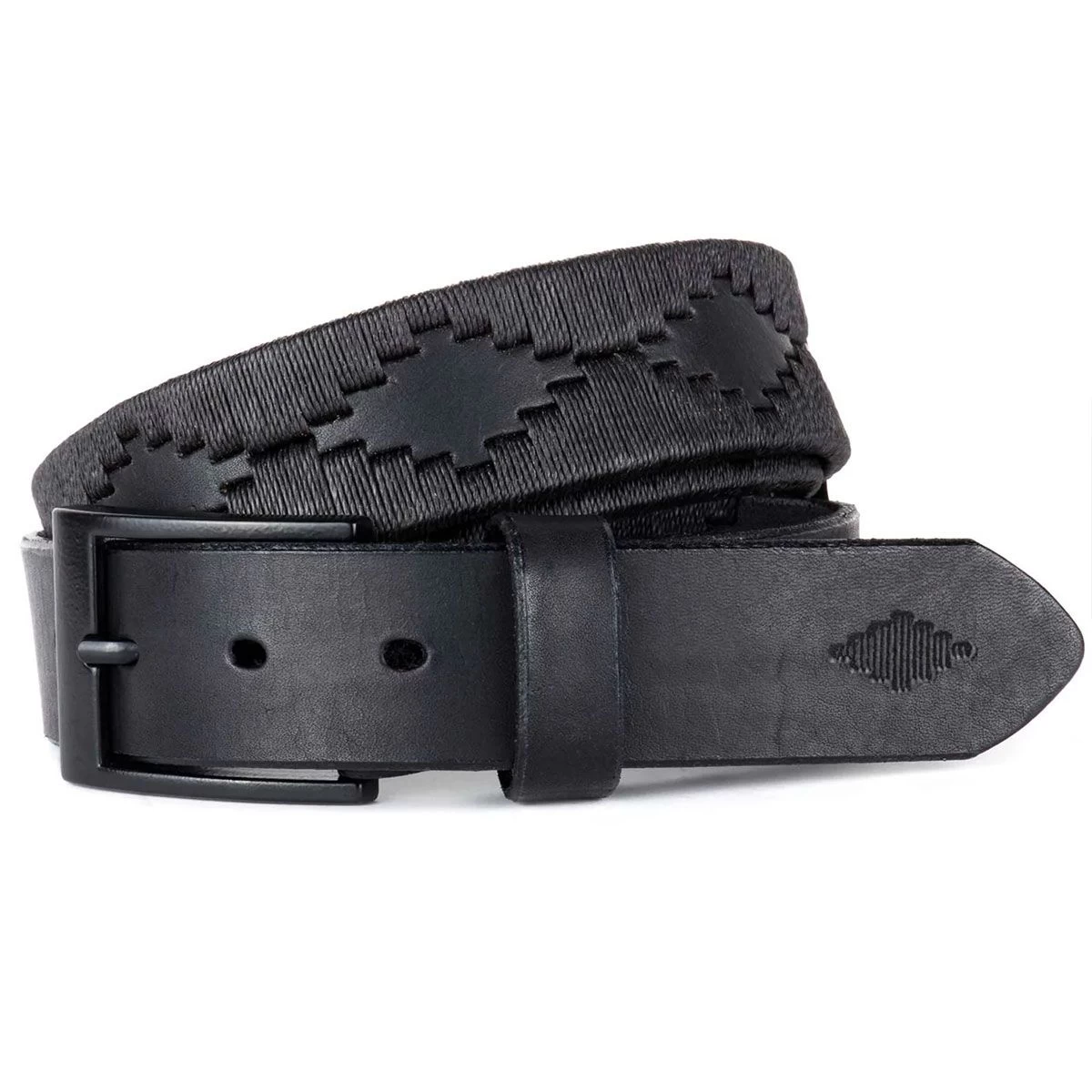 Pampeano Black Bordado Belt 3 Pampeano Black Bordado Belt
