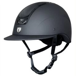 Tipperary Royal Wide Brim Helmet - Carbon Leather Top
