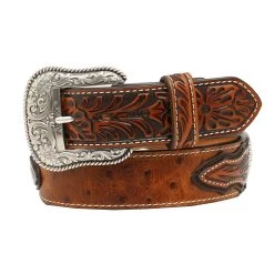 Ariat Ostrich Embossed Mens Belt