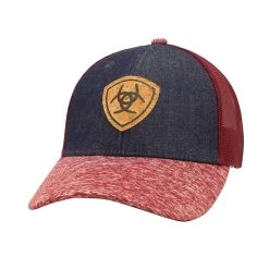Ariat Denim Cork Shield Snap Back Ladies Baseball Cap