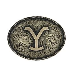 Montana Silversmiths Y Filigree Belt Buckle