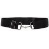 Ellany Black/Silver Snaffle Stirrup Elastic Ladies Belt