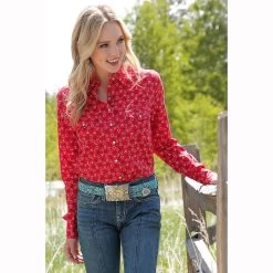 Cruel Girl Pattern Ladies Western Shirt