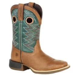 Durango Lil Rebel Pro Big Kids Teal Western Boots