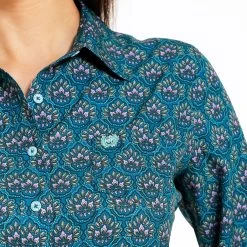 Cinch Teal Paisley Ladies Western Shirt 8 Cinch Teal Paisley Ladies Western Shirt -Horse Care msw9163017 c1168 alt2 ekvi0prsd0ekehg0