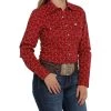 Cinch Cross Pattern Ladies Western Shirt 1 Cinch Cross Pattern Ladies Western Shirt -Horse Care msw9201036 c1158
