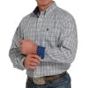 Cinch Blue Plaid Mens Western Shirt 1 Cinch Blue Plaid Mens Western Shirt -Horse Care mtw1105444 c1125