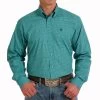 Cinch Turquoise Check Mens Western Shirt -Horse Care mtw1105581 c1170 fz7myvvdrpqk3naq
