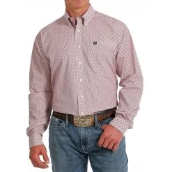 Cinch Pink Check Mens Western Shirt 9 Cinch Pink Check Mens Western Shirt -Horse Care mtw1105593 c1156 alt1 rnbijbma1ytbmz01