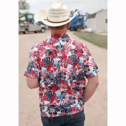 Cinch Patriotic Hawaiian Short Sleeve Button Down Mens Shirt 9 Cinch Patriotic Hawaiian Short Sleeve Button Down Mens Shirt -Horse Care mtw1401031 c1172 alt2 3vs92no2uytkznrv