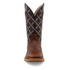 Twisted X Tech X Mens Western Boot - Rustic Brown & Navy -Horse Care mxtr004 c1109 alt3 ghqscuxjozkmlxfj