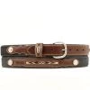 Nocona® Two Tone Boys Belt Navajo Inlay