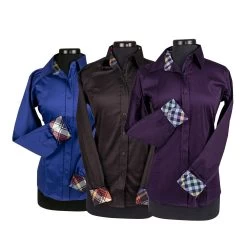 Nina Ladies Hidden Zipper Western Shirt