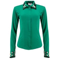 Ashlynn Teal Ladies Western Show Shirt