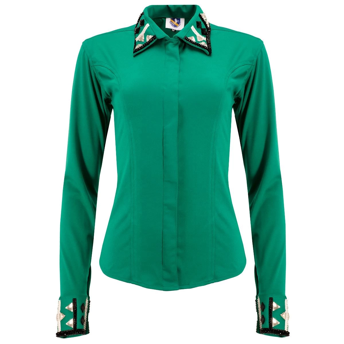 Ashlynn Teal Ladies Western Show Shirt 2 Ashlynn Teal Ladies Western Show Shirt